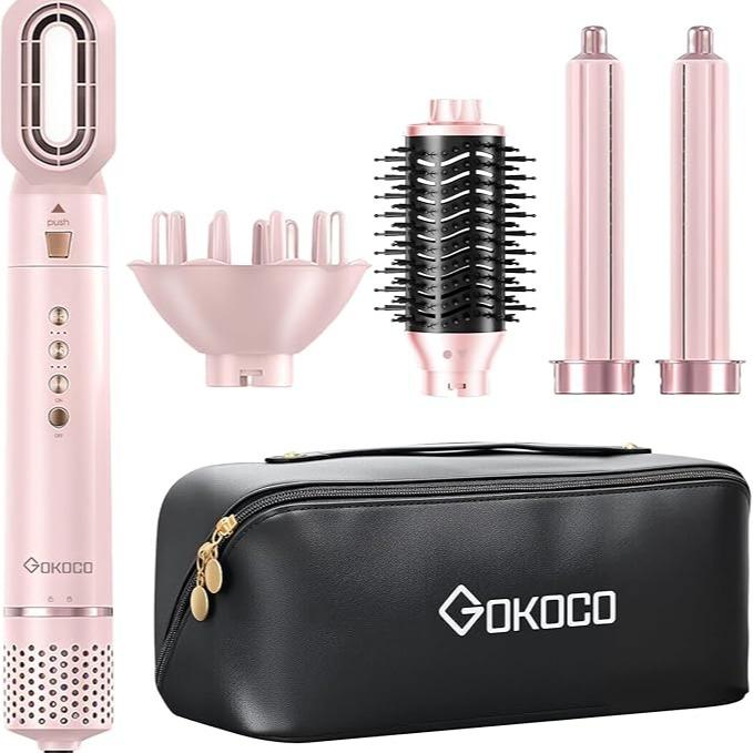 Gokoco AirStyle 5 Pro – Modelador 5 em 1 para Secar, Alisar e Enrolar