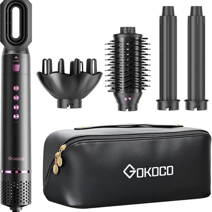 Gokoco AirStyle 5 Pro – Modelador 5 em 1 para Secar, Alisar e Enrolar