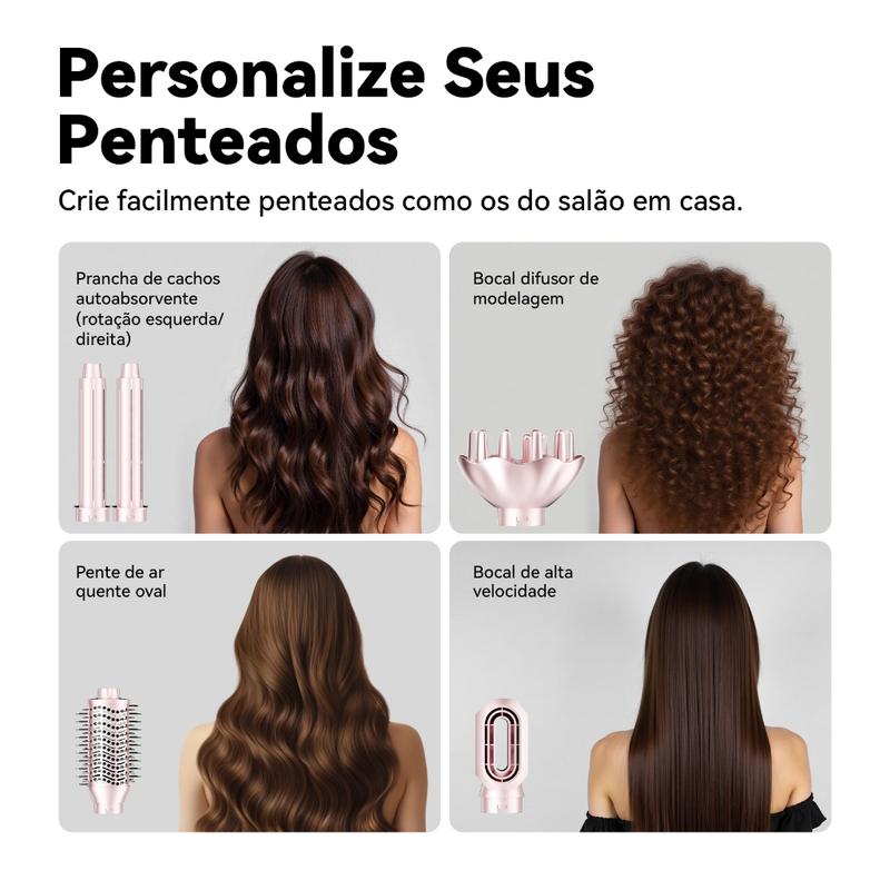 Gokoco AirStyle 5 Pro – Modelador 5 em 1 para Secar, Alisar e Enrolar